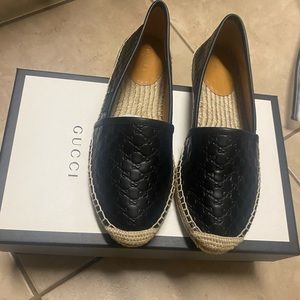 Gucci leather espadrilles